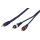 HQ M-240/1,5 - kabel Jack 3.5 stereo > 2x Cinch M, 3m